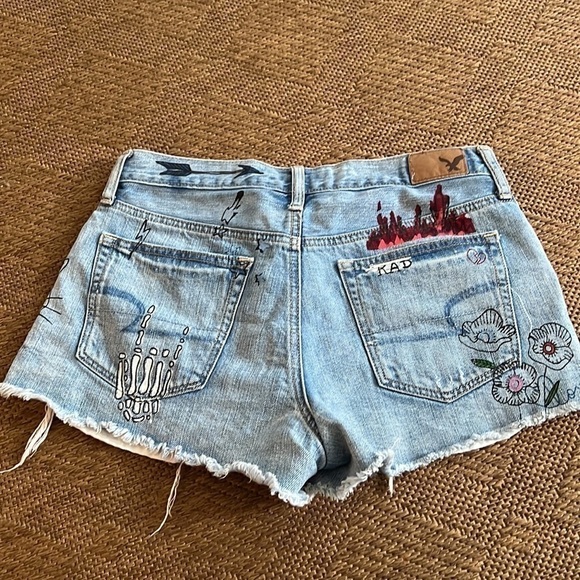 American Eagle women’s vintage high-rise festival cut off shorts size 4 - Picture 6 of 12